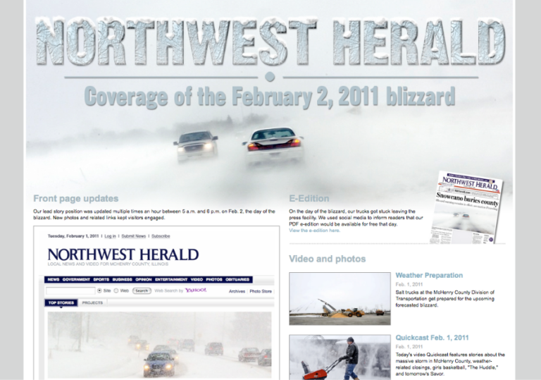 Feb. 2, 2011 blizzard coverage